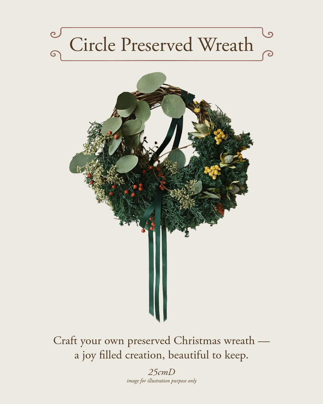 Circle Preserved Wreath Workshop