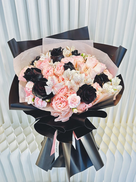 Twilight Blush Rose Bouquet