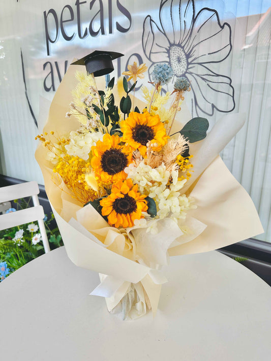 Brilliant Yellow Graduation Bouquet