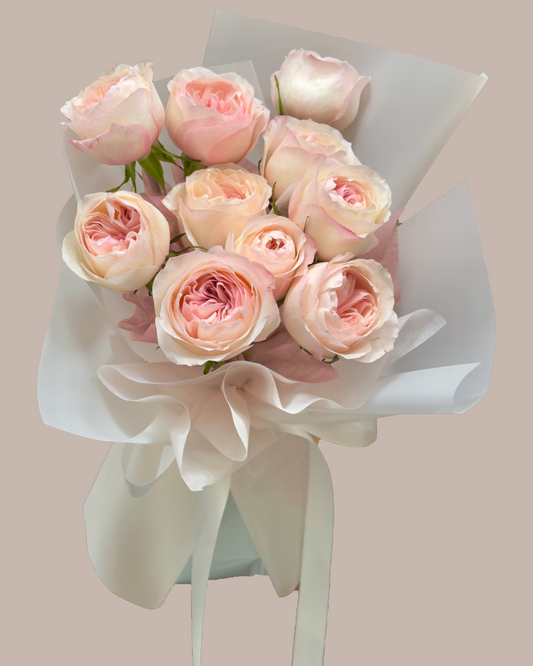 10 Stalks Pink Roses Bouquet