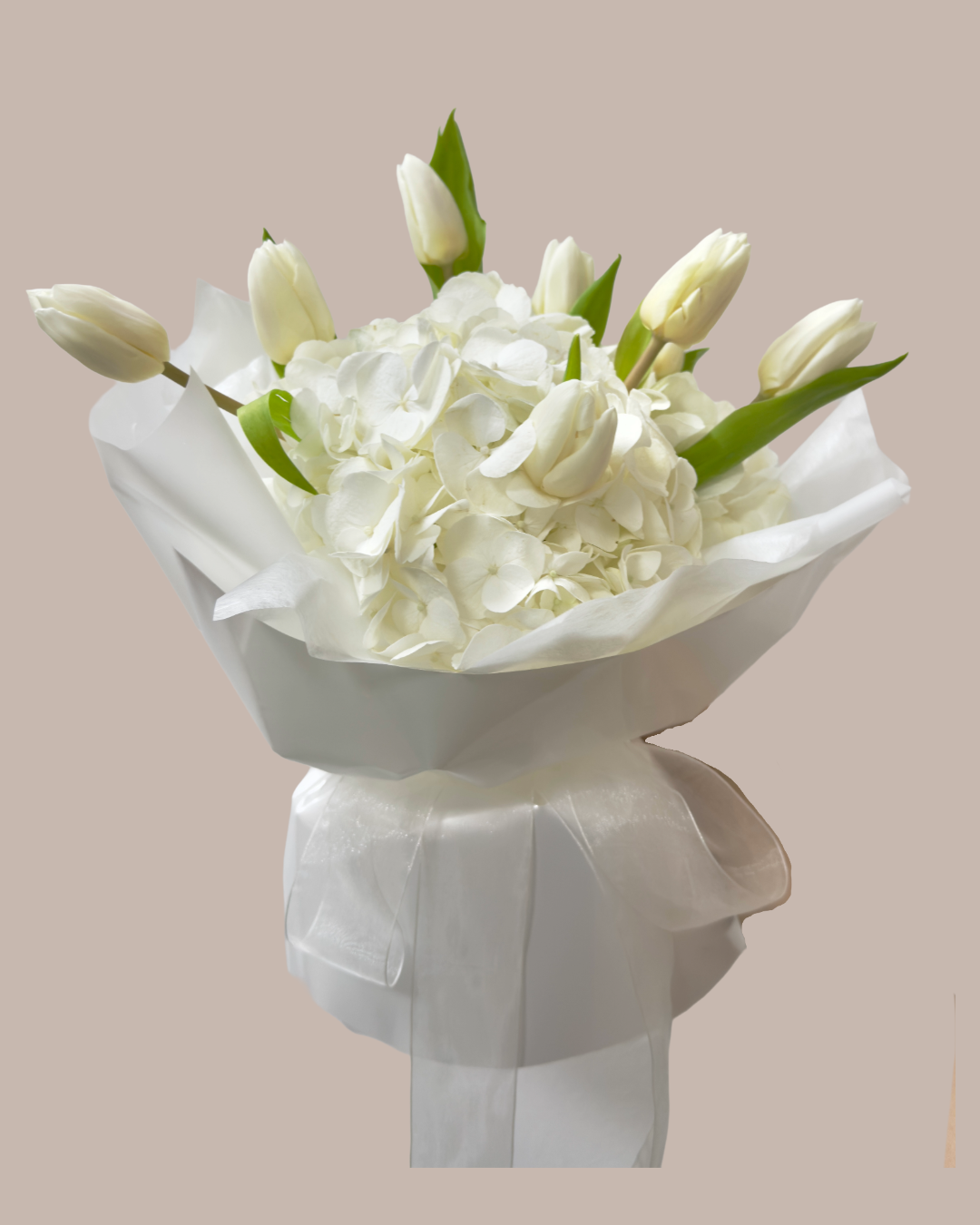 Tulip & Hydrangea Colour Theme Bouquet